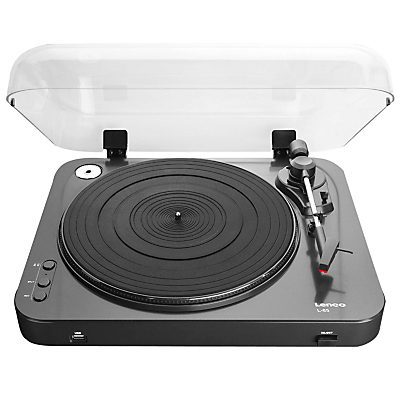 Lenco L-85 USB Two Speed Turntable With Direct MP3 Recording Black